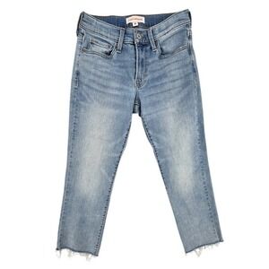 LUCKY‎ BRAND Sweet Mid Rise Crop Jeans Women's 4/27 Raw Hem